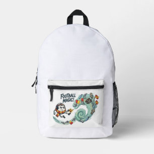 Mochila Impresa Balón de Fútbol Genio Mágico Regalo Divertido