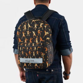 Mochila Impresa Baloncesto Black Custom nombre Kids Back To School