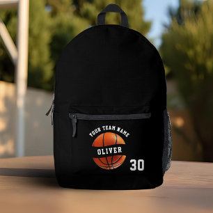 Mochila Impresa Baloncesto Nombre del jugador Número de equipo Dep
