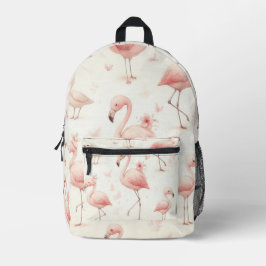 Mochila Impresa Bandada de Flamencos más Lindos