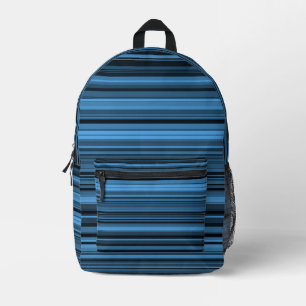 Mochila Impresa Bandas negras azules