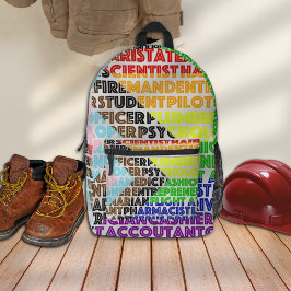 Mochila Impresa Bandera arco iris progresiva Guión gay LGBT