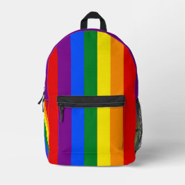 Mochila Impresa Bandera arcoiris LGBTQ+ para el mes del orgullo -