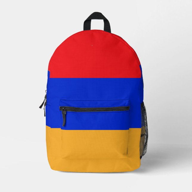 Mochila Impresa Bandera de Armenia (Anverso)