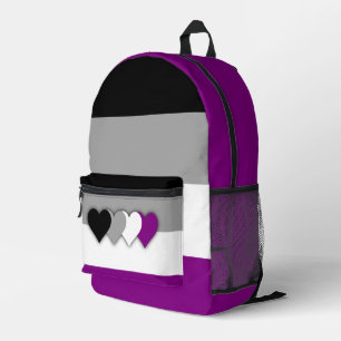 Mochila Impresa Bandera de asexualidad