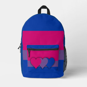Mochila Impresa Bandera de bisexualidad