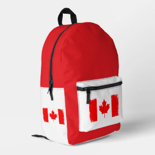 Mochila Impresa bandera de Canadá desgastada 