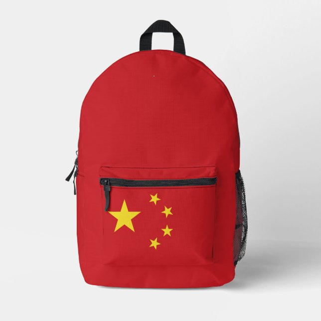 Mochila Impresa Bandera de China (Anverso)