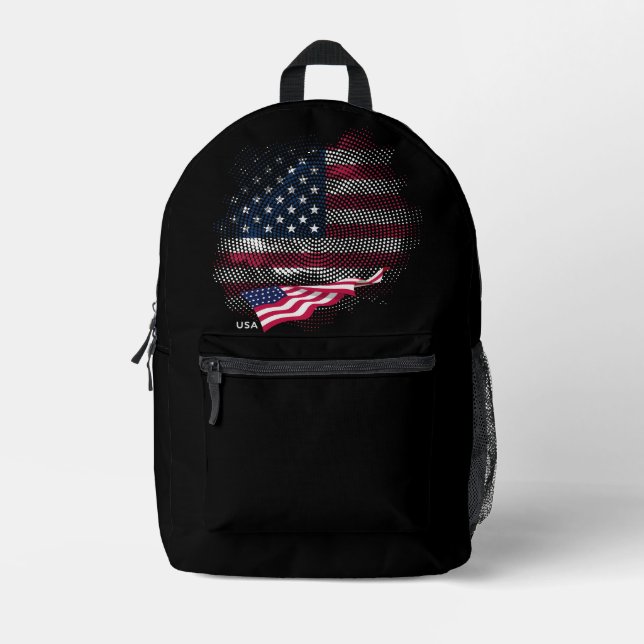 Mochila Impresa bandera de EE. UU. (Anverso)