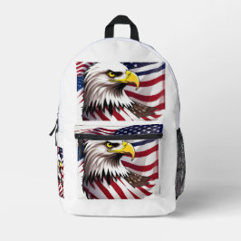 Mochila Impresa Bandera de Estados Unidos y diseño de águila