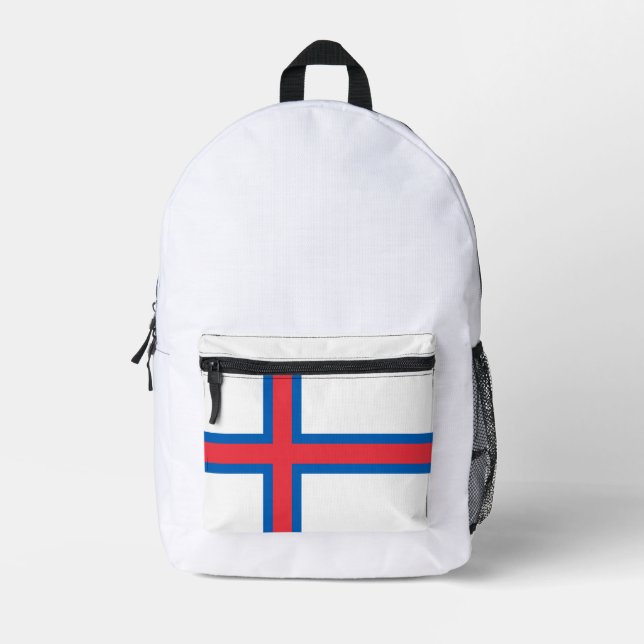 Mochila Impresa bandera de Islas Feroe (Anverso)