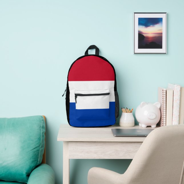 Mochila Impresa Bandera de los Países Bajos (in situ)