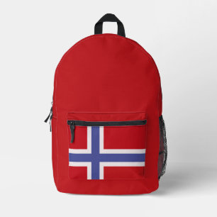Mochila Impresa Bandera de Noruega