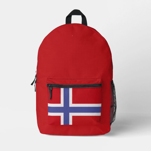 Mochila Impresa Bandera de Noruega (Anverso)