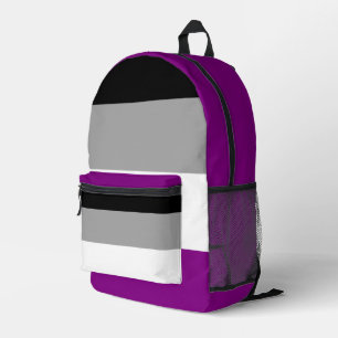 Mochila Impresa Bandera de orgullo asexual