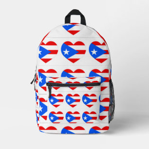 Mochila Impresa Bandera de Puerto Rico