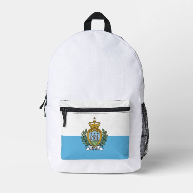 Mochila Impresa Bandera de San Marino (Anverso)