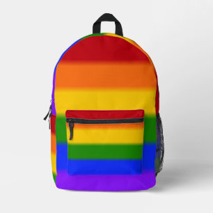 Mochila Impresa Bandera del orgullo gay arcoiris caído