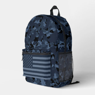 Mochila Impresa Bandera estadounidense de camo nocturno