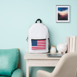 Mochila Impresa Bandera estadounidense Diseño sencillo y limpio
