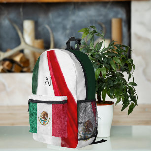 Mochila Impresa Bandera Patriótica Mexicana Monograma