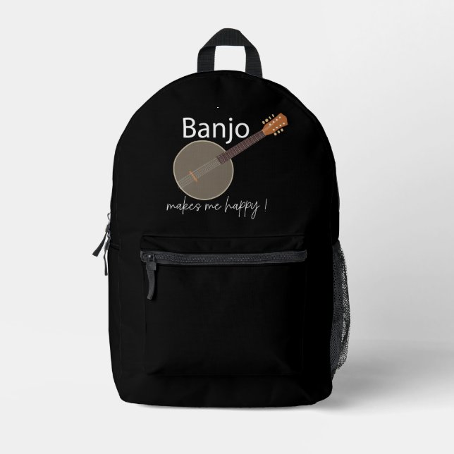 Mochila Impresa Banjo me hace feliz (Anverso)