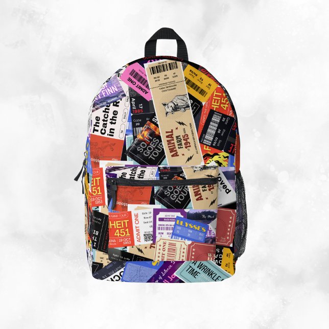 Mochila Impresa Banned Books Add Name Quiet Rebellion (Subido por el creador)