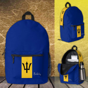 Mochila Impresa Barbados, mochila, Bandera de Barbados / patriótic