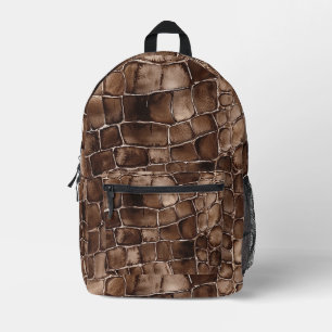 Mochila Impresa Barra de Chocolate Marrón