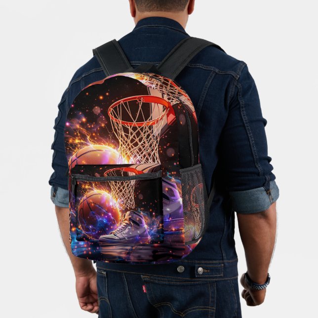 Mochila Impresa Basketball Galaxy Style (Insitu (Modelo))