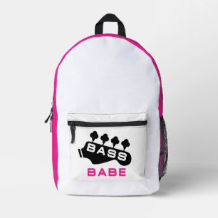 Mochila Impresa Bass Babe Regalo Para Baid