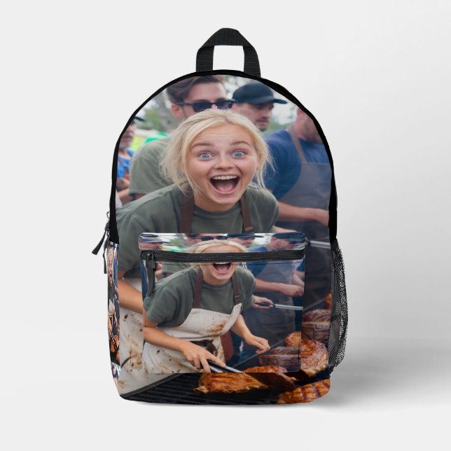Mochila Impresa BBQ Cook Off Photo Customize (Anverso)