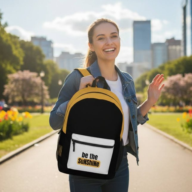 Mochila Impresa Be the Sunshine Backpack (Encourage others to, "Be the sunshine" with this personalized backpack! )