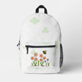 Mochila Impresa Bee Happy Garden