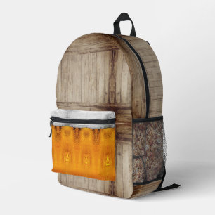 Mochila Impresa Beer Pint Amber y Bar con Nueces