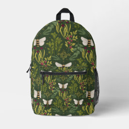 Mochila Impresa Bees and Foliage Backpack