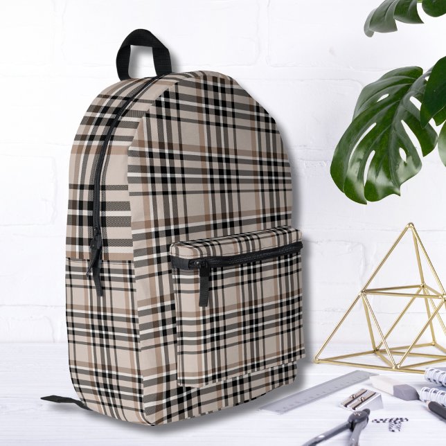 Mochila Impresa Beige Plaid (Subido por el creador)