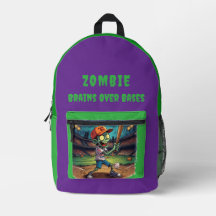 Béisbol de Halloween, Zombie,Cerebros Sobre Bases