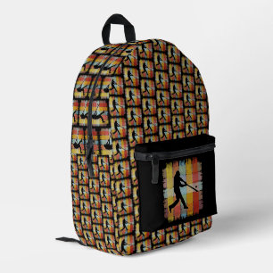 Mochila Impresa Béisbol Vintage