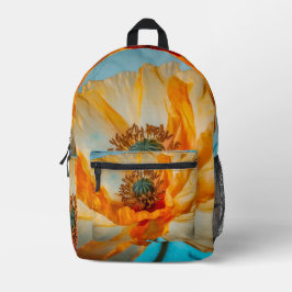 Mochila Impresa Belleza naranja