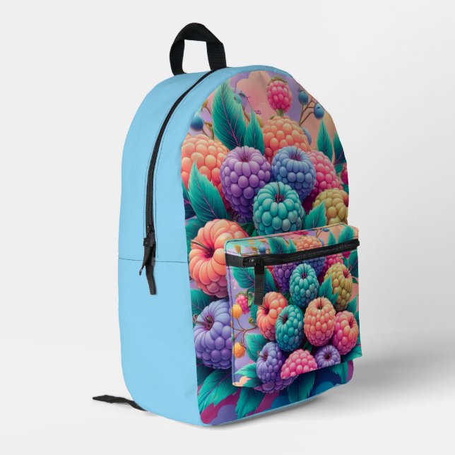 Mochila Impresa Berries Fruit Themed (Esquina izquierda trasera)