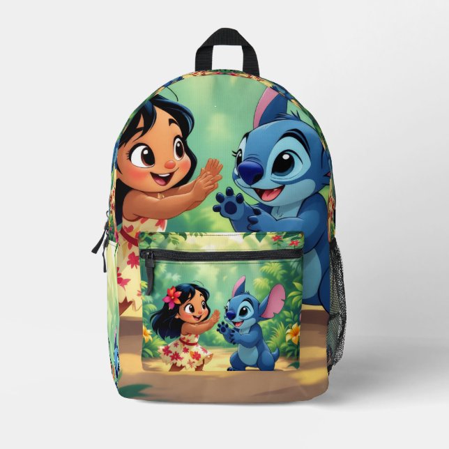 Mochila Impresa Beste Freunde fürs Leben – Lilo & Stitch (Anverso)