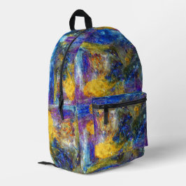 Mochila Impresa Bestia Azul en ejecución