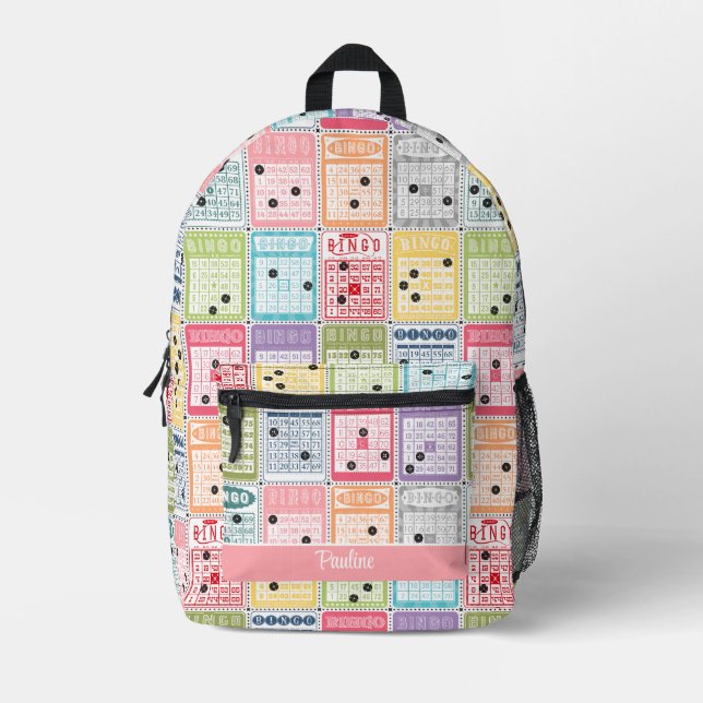 Mochila Impresa Bingo retro (Anverso)
