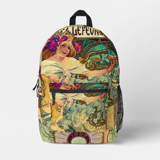 Mochila Impresa Biscuits Lefevre-Utile de Alphonse Mucha (1896) (Anverso)