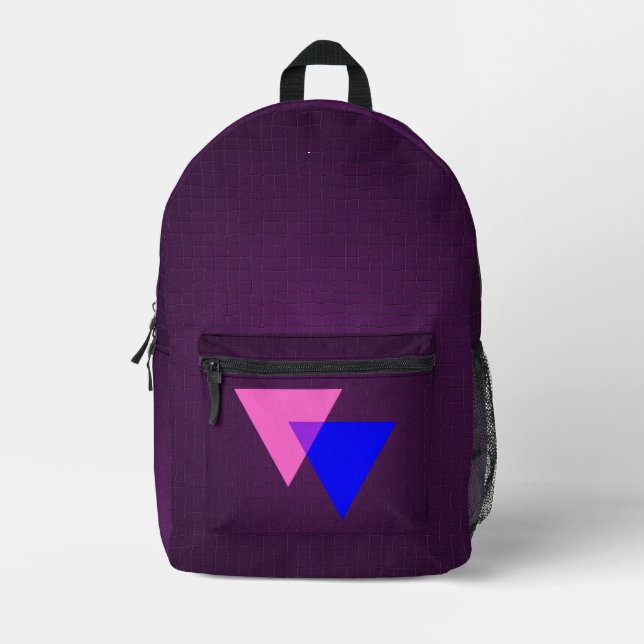 Mochila Impresa Bisexuality symbol  (Anverso)