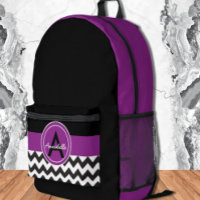 Black Purple Chevron