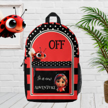 Black Red Ladybug Cute Kids