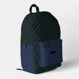 Mochila Impresa Black Watch Clan Tartán