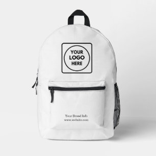 Mochila Impresa Blanco minimalista   Diseño de logotipo empresaria
